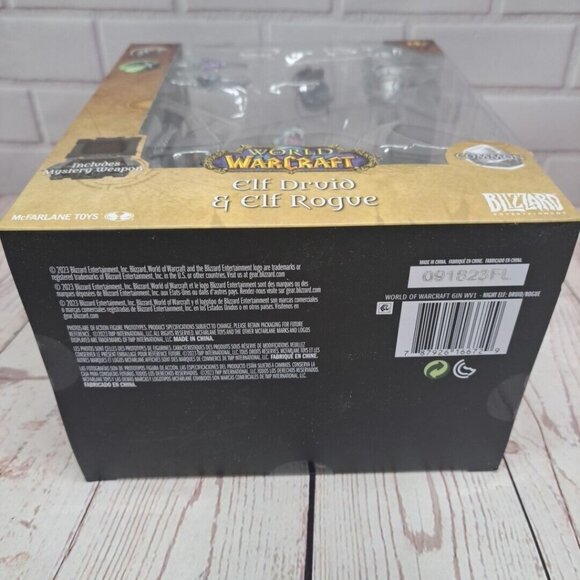 NIB McFarlane Blizzard WOW World of Warcraft Elf Druid and Elf Rogue Figures - Picture 6 of 6